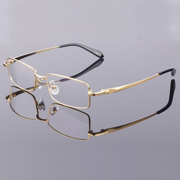

sunglasses frames handoer men eyeglasses pure optical glasses prescription spectacles full rim eyewear metal 230417, Silver