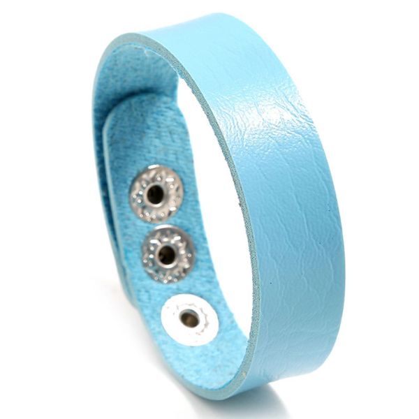 

handmade pu leather solid color charm bracelets adjustable bangle fashion decor jewelry for women girl, Golden;silver