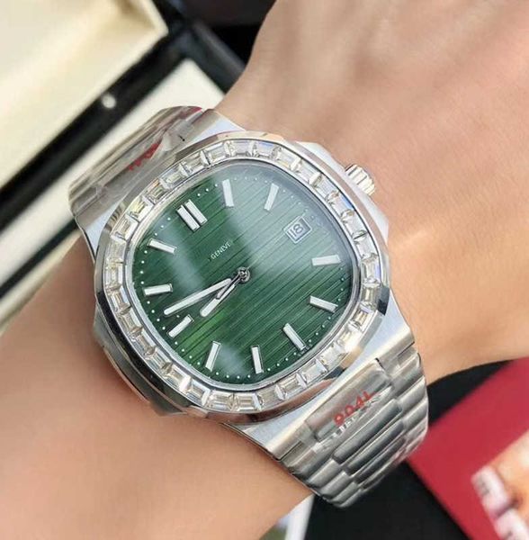 

luxurys 2023 new aaa available automatic chain bp movement sapphire glass size 40mm 5711 watches fashion, Slivery;brown