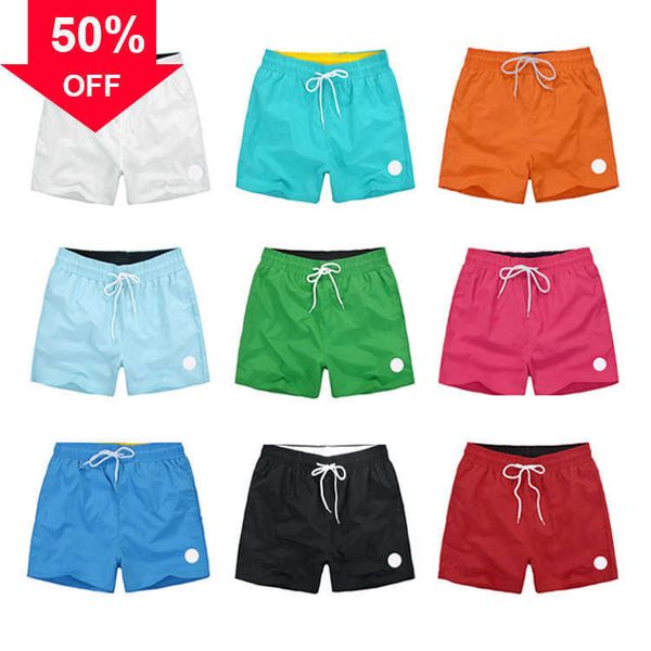 

men's shorts designer mens luxury embroidered badge candy color womens quick dry franch brand loose 15 colors factory outlet s to 2xl s, White;black
