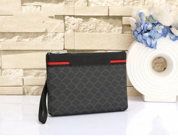 

2023 fashion desinger bag clutch bag women/men luxury handbag lady classic large capacity purse business pouch wash bag, Red;black
