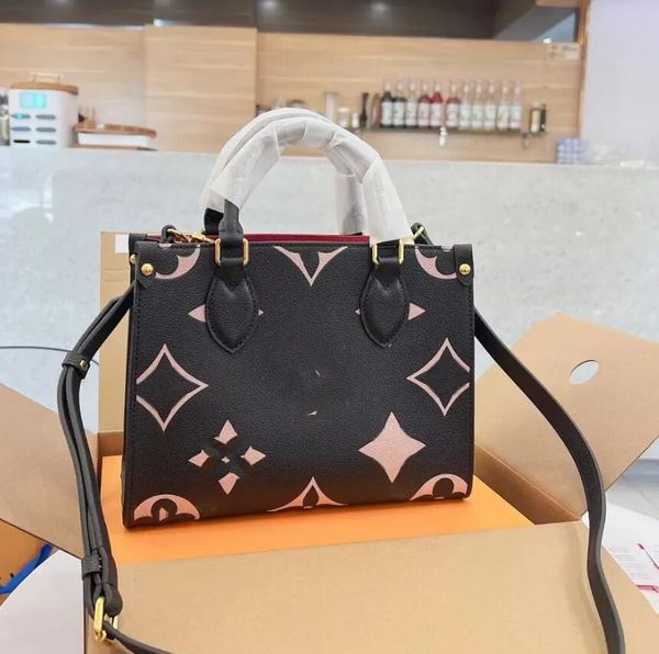

shoulder bags fashion crafty onthego pm women luxurys designers bags embossing genuine leather lady handbags messenger crossbody totes walle