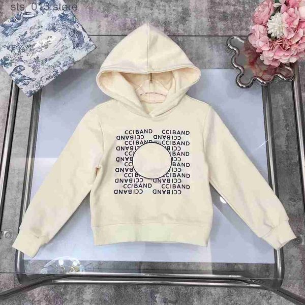 

hoodies sweatshirts 2023 kids boys girls loose fashion letter wave printed streetwear hiphop pullover children casual baby clothing t230418, Black