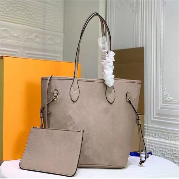 

fashion classic bags all-match genuine leather letter medium tote vintage messenger women handbags embossing shoulder bag loulou bags