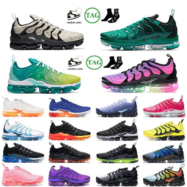 

with box 2022 brand tn running shoes man and woman triple black astronomy blue bubblegum lemon lime violet fireberry psychic pink metallic g