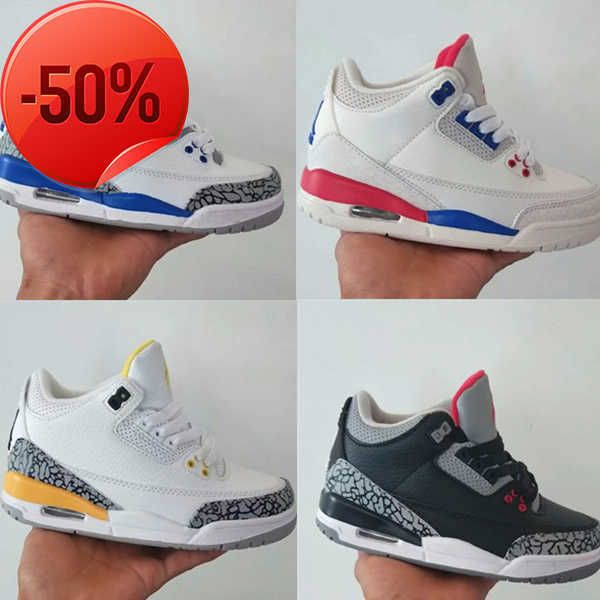 

kids basketball shoes children toddler red chicago 4s boy girls oy girl melody mid tie-dye youth sports sneaker, Black