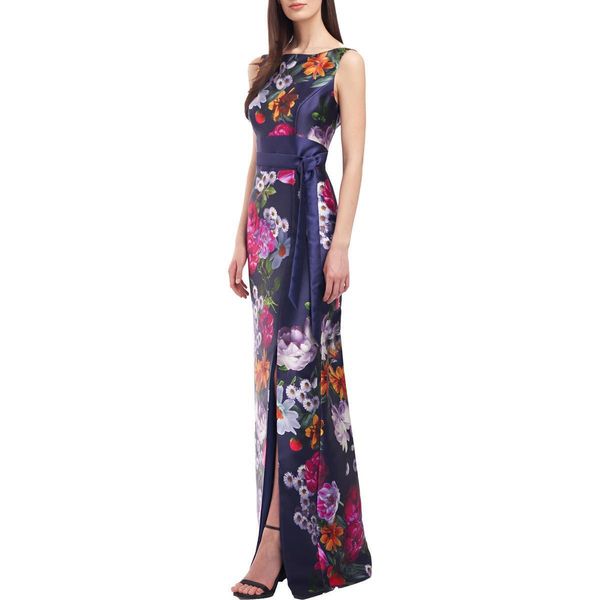

women's dress emperor purple flower evening dress dress 4, Black;red