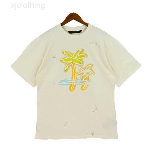 

2023 t shirt cotton short-sleeved fashion men and wo t-shirt couple models wo printed s-xl 2fdx0, White;black