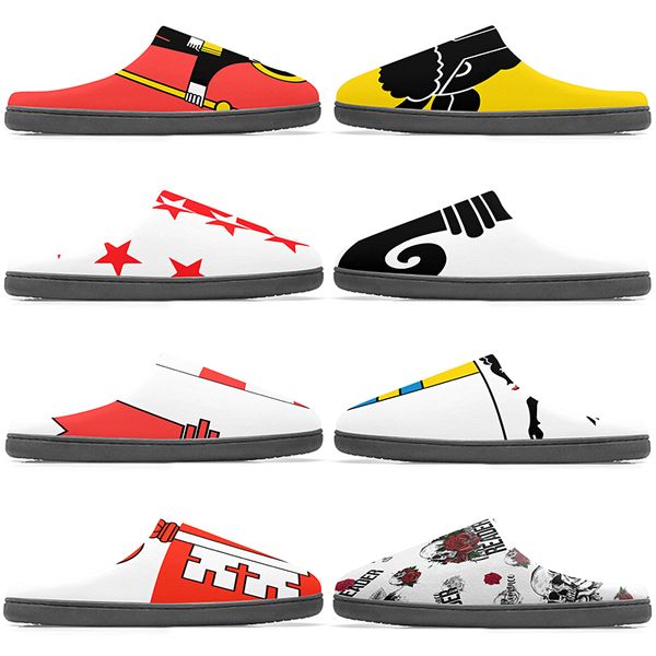 

diy Slippers Custom Slippers Customized Cotton Slippers Men Women Cotton Slippers precious antislip antiskid Warm Customized Patterns big Size 60188