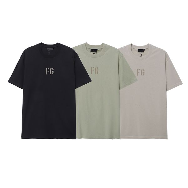 

men's polos t-shirt designer summer craftsmanship ess mens t shirts men fashion tshirt street casual fog short sleeve fg fog tees 1977, White;black