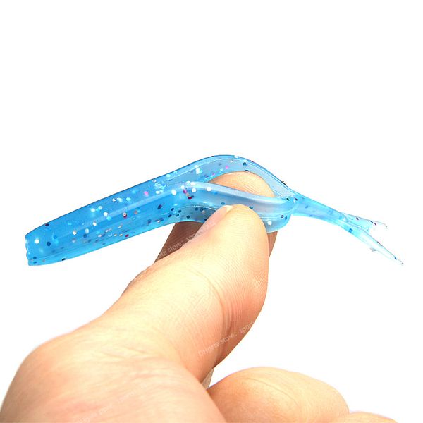 

soft bait fishingfishing lures 2019 new hp minnow small soft squid tail fish 75mm road soft bait 1.8g 15pcs temptation fork tail soft bait