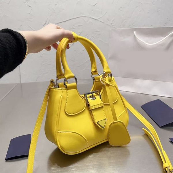 

pretty designer bags leather triangle moon shoulder bags re nylon creative mini shape modern style sac sheepskin luxurys handbags for men wo