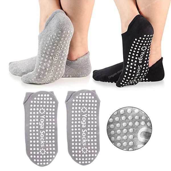 

yoga socks professional anti slip socks woman sport sweat-absorbent breathable pilates socks gym fitness sports cotton socks sportswear acce, Black