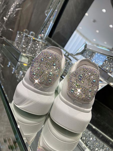 

2023new women fashion brand sneakers casual shoes platform loafers trainers black leather shoes chunky round head sneaker 0414