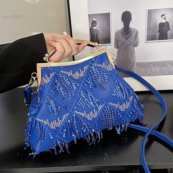 

shoulder bags spring for women sac a main designer handbags vintage tassel lace sequin crossbody bags ladies totes bag mental handle bolso