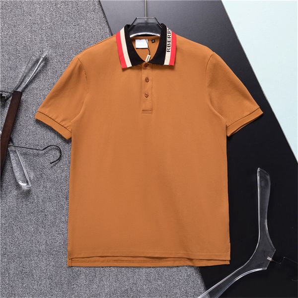 

men's tee polo black and white color fashion casual business classic embroidered head brand 100 cotton street hip hop wear palm guillot, White;black