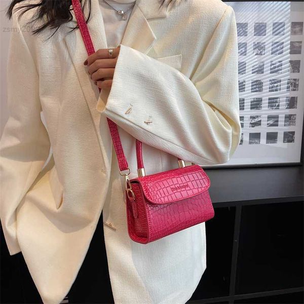 

evening bags stone pattern glossy leather small crossbody bag 2023 spring trendy women's designer handbag totes luxury short handle tot