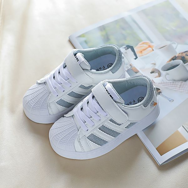 

sneakers children shoes girls boys sneakers running antislip soft bottom comfortable kids toddler casual flat sports white shoes 230417, Black;red