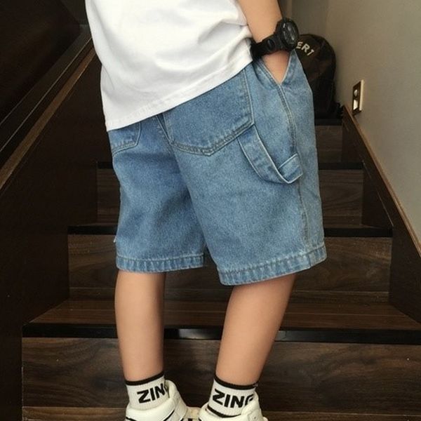 

shorts jean shorts for boys kid shorts casual denim short children cotton loose solid bottom sport pant student trousers for teenagers 23041, Black