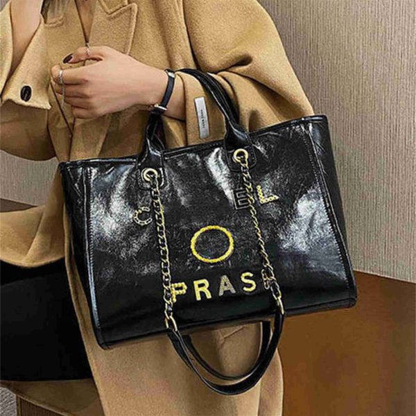 

70% off luxury classics handbags women's beach metal pearl letter badge tote bag small leather large chain wallet backpack y8gk