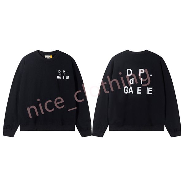 

designer galleryse hoodies depts hoody luxury pullover sweatshirts loose long sleeve hooded jumper mens womens fashion streetwear lovers cl, Black