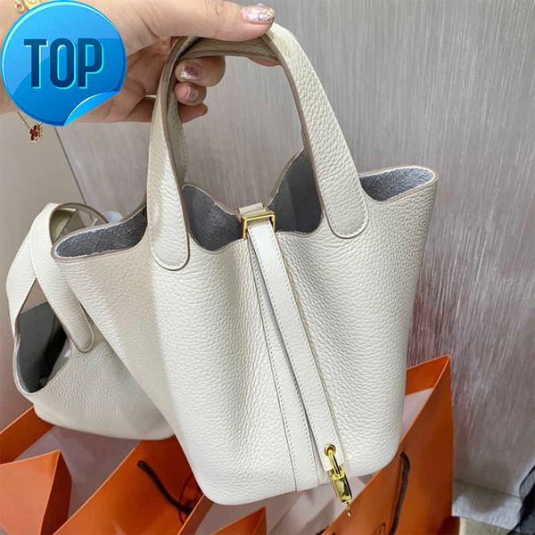 

bag graffiti birkins woman bags designer portable picotin capacity women's leather 2023 basket vegetable large bucket locksg