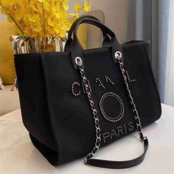 

70% off women's classic luxury beach fashion canvas large capacity bag small chain packs big handbags 5x26
