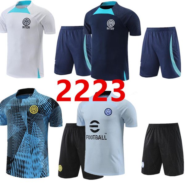 

2022 2023 inter tracksuit milans jerseys lautaro chandal futbol soccer milano training suit 22/23 milans camiseta de foot inter short sleeve, Black;yellow
