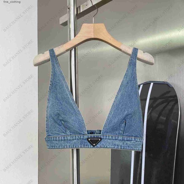

womens tanks suspender vest motorcycle bra versatile backing elastic band adjustable underwear fashion with denim nylon lady size, White