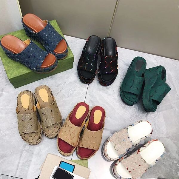 

sandals fashion vintage slippers ladies summer beach stripes casual flip flops heightening slippers designer slippers sandals cotton fluffy, Black