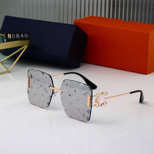 

Fashion designer LOU VUT luxury Cool sunglasses 2023 New Sunglasses Women's Large Square Glasses Show Thin UV Protection Tide