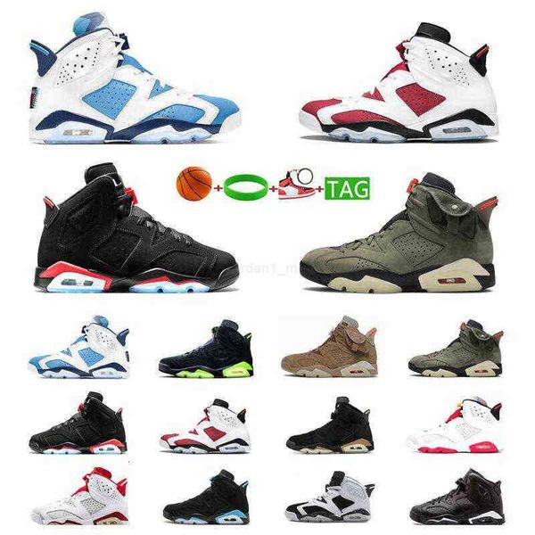 

6s men gold hoops basketball shoes black cat british khaki unc alternate infrared reflective women sports sneakers size 40-47