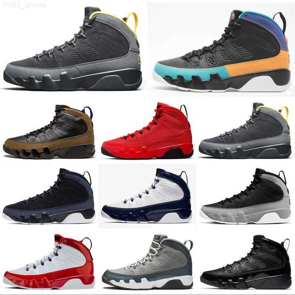 

basketball shoes jumpman 9s 9 particle grey chile red change the world university blue gold gym racer bred dream do it olive concord trainer