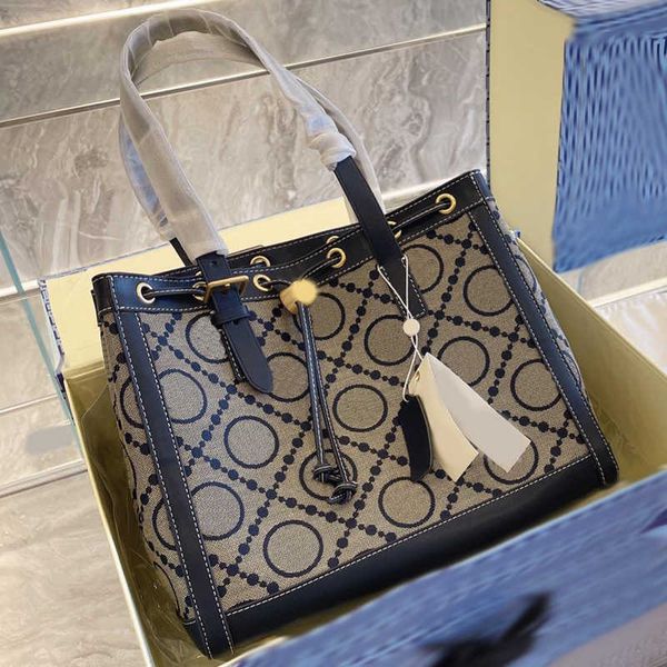 

classic print tote bags women designer bags vintage luxurys handbag shoulder leather crossbody adjustable bucket 220411