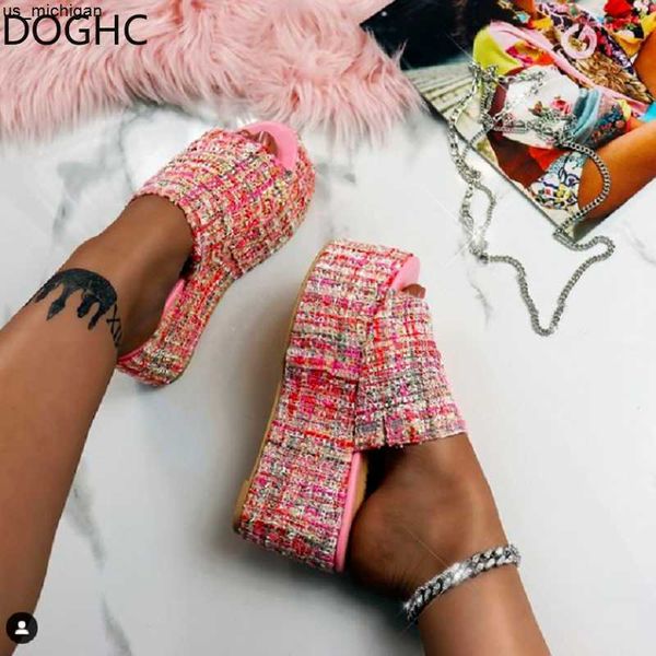 

slippers women's sandals women's plus size women's shoes banquet slippers 2022 new beach fish mouth open toe platform sandals, Black