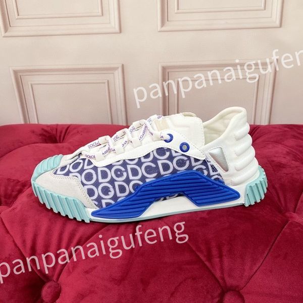 

designer casual shoes mens vintage trainers sneakers women fashion shoe lace-up platform sneaker, Black