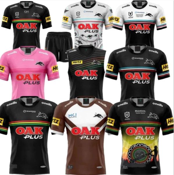 

2022 2023 panthers world club challenge rugby jerseys 23 24 penrith panthers home away alternate size s-5xl, Black;gray