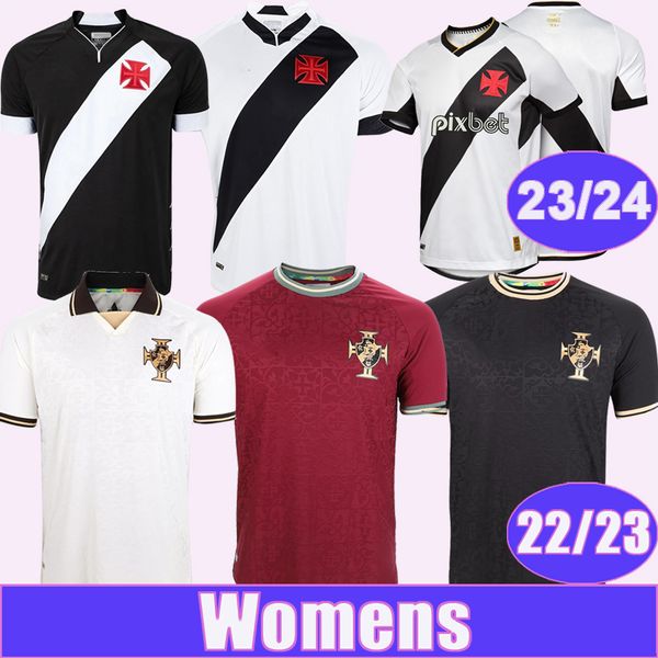 

23 24 vasco da gama womens soccer jerseys 22 23 raniel g. pec juninho getulio home away 3rd goalkeeper shirt short sleeves uniforms, Black;yellow
