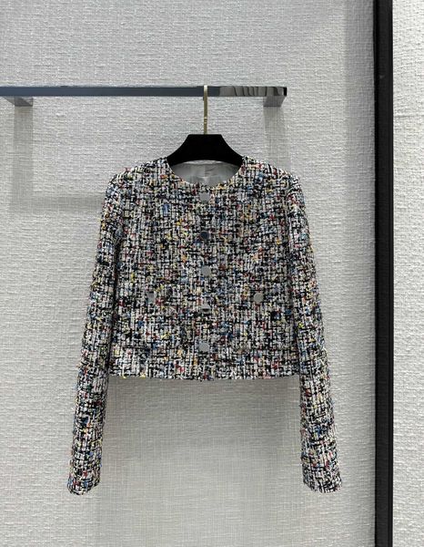 

milan runway jackets 2023 new autumn o neck long sleeve women's coats designer brand same style outerwear 0418-19, Black;brown