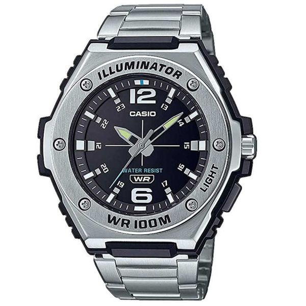 

luxury watch casioss watch men's steel heart black knight non mechanical business watch mwa-100hd-1a, Black;brown