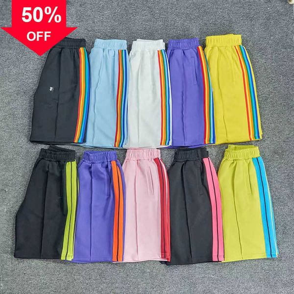 

shorts designer palms mens women angels shorts side color stripe letters printed elastic band sports pants five-point casual size s/m//xl s, White;black