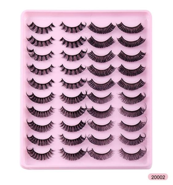 

handmade reusable russian curled false eyelashes naturally soft vivid multilayer thick 3d fake lashes full strip lash extensions5797293