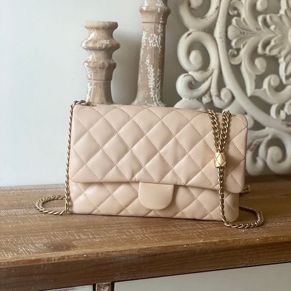 

ccity 1 1 quality sheepskin chain bag luxury designer bags 25cm lady purse c181