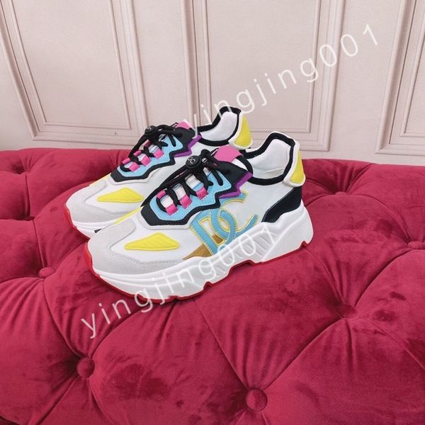 

2023 designer men causal shoes fashion woman leather lace up platform sole sneakers white black mens womens luxury