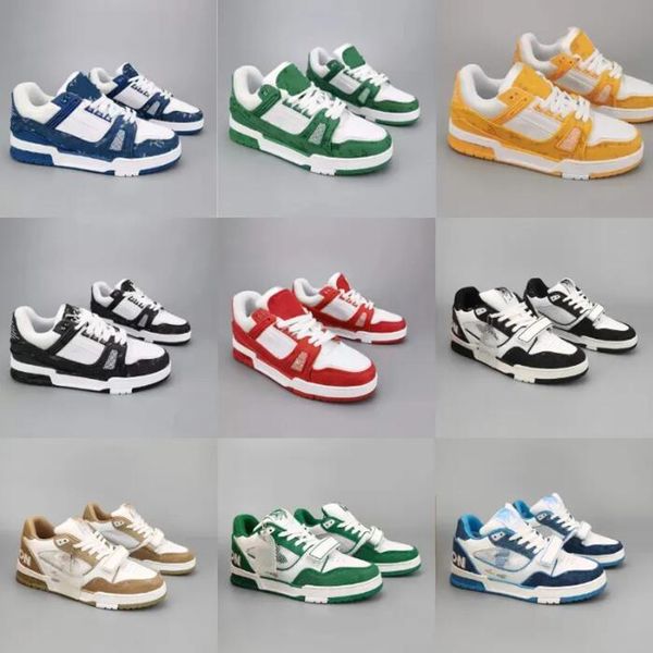 

designer womens causal shoes fashion woman shoe leather lace up platform sole sneakers white black mens men luxury velvet suede 35-45