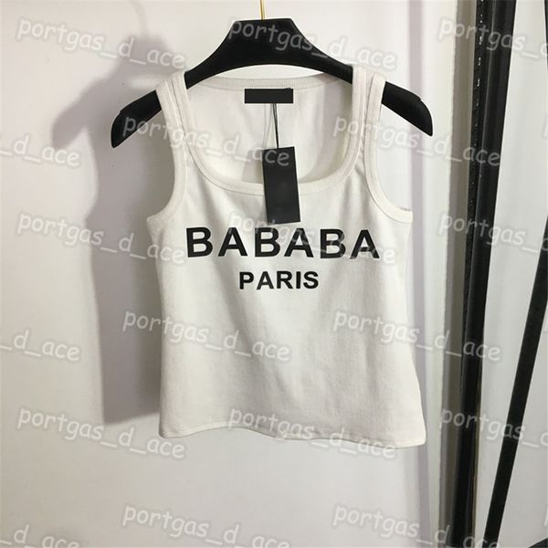 

letters women t shirt white black sleeveless tank summer casual vest