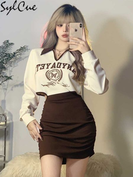 

party dresses stitching personalized print sweet cute mature feminine slim street outing energetic young women's tight dress 230322, White;black