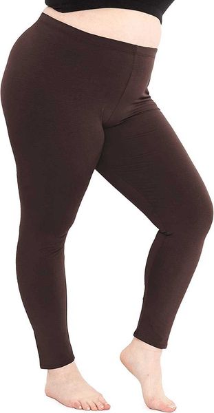 

stretch is comfort women's plus size leggings | stretchy | x-large - 7x, Black
