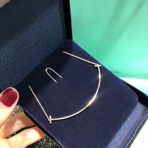 

sterling silver smile necklace womens heart love necklace couple diamond pendant jewelry for neck christmas gifts necklaces desigenr for wom