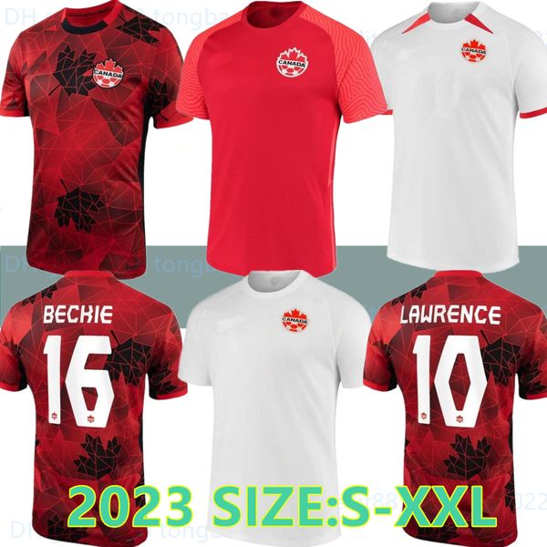 

2023 canada soccer jerseys men kids kit uniforms national team davies j.david 23 24 ugbo larin cavallini millar eustaquio 2024 football shir, Black;yellow